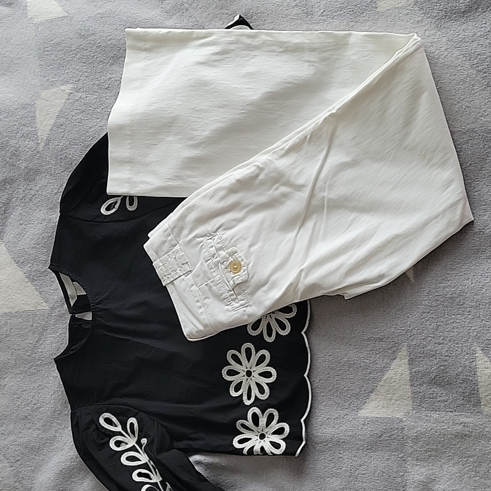 Banana Republic white pants
